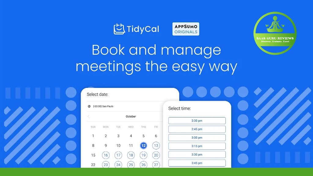 Manage and book your meetings the easy way with Tidycal.