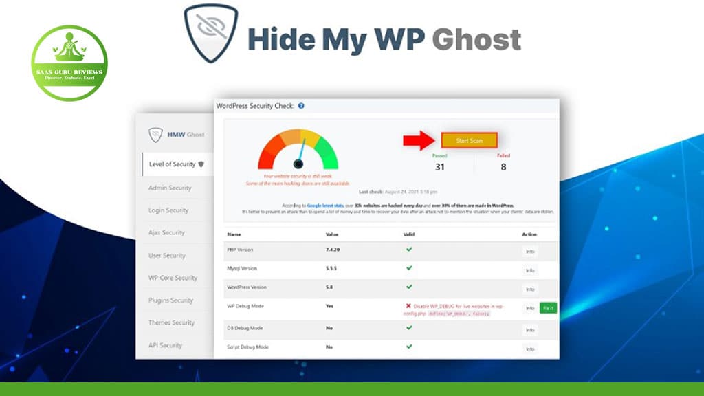 hide my wp ghost - security