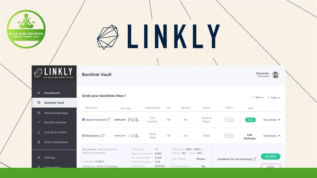 linkly - link building network