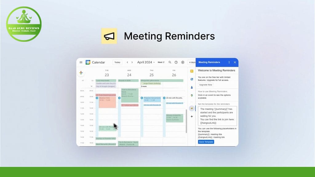 meeting reminders - appsumo