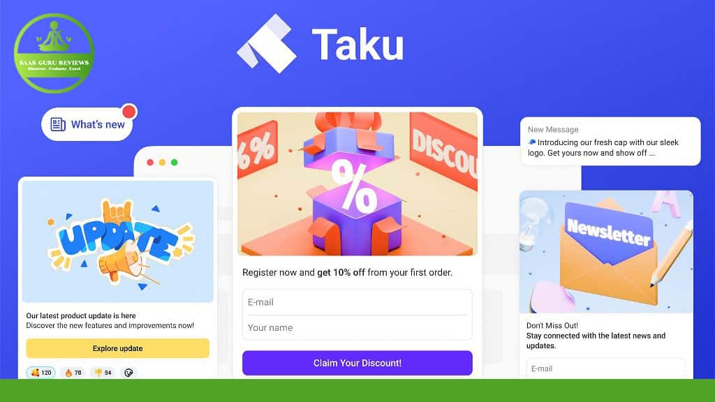 taku - convert and engage your users with ai powered popups