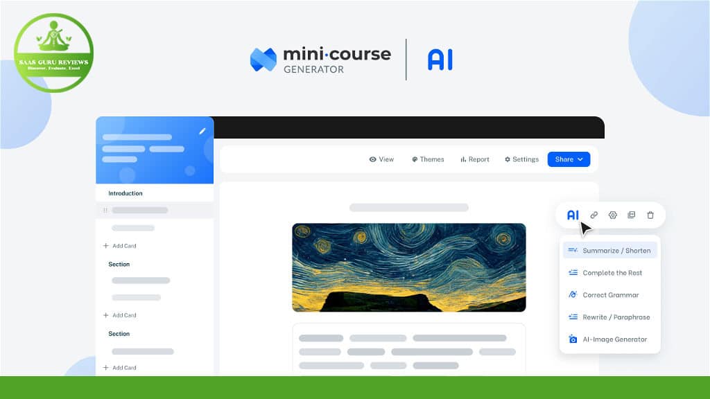 mini course generator - plus exclusive