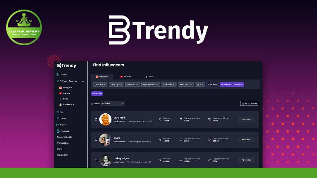 btrendy - streamline influencer marketing