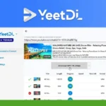 Screenshot of the YeetDL software interface, displaying an ongoing download of a YouTube video titled "MALDIVES NATURE (4K UHD) Drone Film." The progress bar indicates 56.81% completion, showcasing YeetDL's efficiency as a leading YouTube Video Downloader.