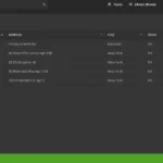 Screenshot of a CSV file opened in Developer Toolbox, displaying columns for Name, Address, City, and State. The software interface includes options for Tools, Cheat Sheets, and Settings tailored for every developer's efficiency.