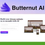 A screenshot of Butternut AI's cutting-edge website tool showcases its ability to build a dream website in just 20 seconds, perfect for creating sleek company profiles.