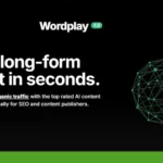 Experience the future of content creation with Wordplay 4.0. Our AI Writer produces SEO-friendly long-form content, perfect for boosting your online presence. Discover plans tailored to your needs, all showcased with a sleek geometric graphic. Ready to elevate? Click "Pick a plan" today!