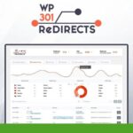 Screenshot of the WP 301 Redirects dashboard, part of your Ultimate Guide to WordPress, showcasing redirect analytics with a line graph, pie chart, and tabular data. The "Kas Gule Reviews" logo is prominently displayed in the top-left corner.