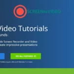 The ScreenToVideo software interface presents a sleek video editor with intuitive options to create engaging video tutorials. Effortlessly explore its features with convenient buttons for downloading and viewing content, all while enjoying its powerful screen recorder capabilities.