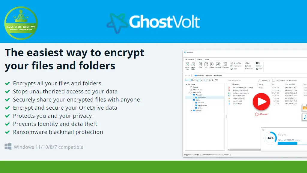 Discover GhostVolt, your ultimate data guardian. Enjoy secure encryption for your files, unbeatable OneDrive security, and robust ransomware protection. Experience enhanced privacy protection today with our intuitive interface. Get started with a Free Trial and see why GhostVolt is your trusted choice.