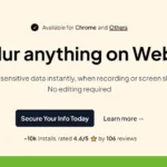 Introducing BlurWeb App, the ultimate tool for blurring sensitive info instantly online. With seamless Chrome Experience, join thousands who've downloaded and enjoy a smooth installation process. Rated 4.6/5 stars from 106 reviews—download now and safeguard your web data effortlessly!