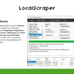 Screenshot of LocalScraper, a lead generation software, showing options for scraping data from various sources. The interface includes settings for location, keyword input, and search options to streamline your data collection process.