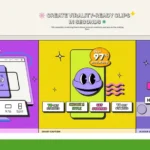 Colorful infographic showing Snapcut app features: auto reframe, smart caption, and AI hook selection, with vibrant graphics and text emphasizing ease of creating clips quickly and efficiently.