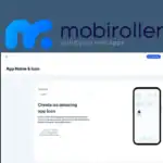 Screenshot of the Mobiroller dashboard showing app creation options, with the Mobiroller logo and tagline “build your own apps” above. Easily create apps without coding using this free mobile app builder for Android & iOS apps.