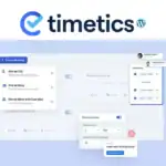Screenshot of the Timetics WordPress appointment booking plugin interface, displaying options to create and manage meetings, user profiles, and scheduling features—making it easy to schedule with ease.