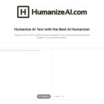 Screenshot of the HumanizeAI.com website homepage, featuring a text box for AI text input, options to choose between "Basic" and "Ultra" modes, and a green "Humanize" button to easily humanize content for more natural content.